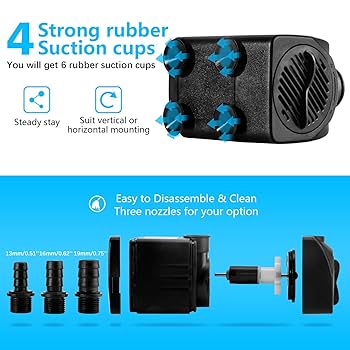 CWKJ Fountain Pump, 400GPH(25W 1500L/H) Submersible Water